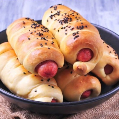 جبنة صفراء مع هوت دوج 