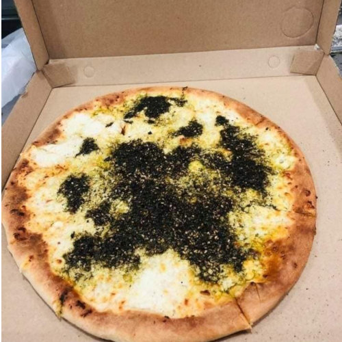 جبنة بيضاء مع زعتر